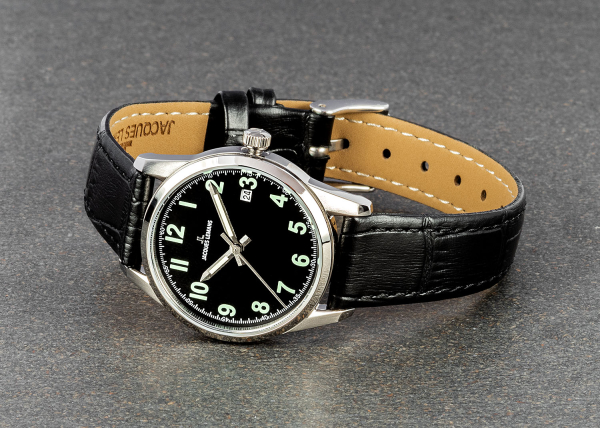 Jacques Lemans Liverpool Sport 1-2069A Damen Uhr Edelstahl Leder Quarz 10Bar